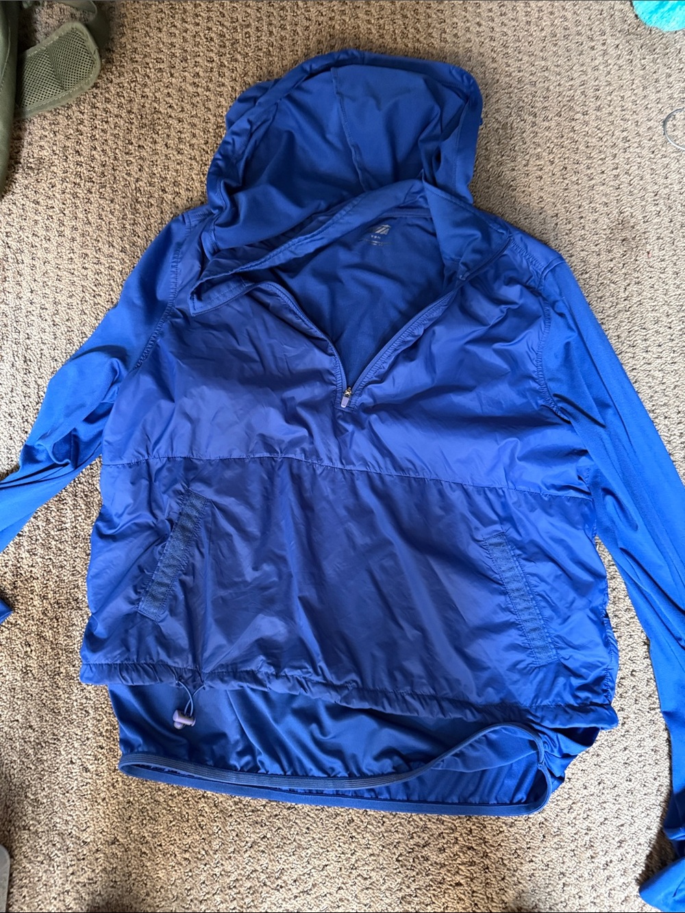 Avia women’s Blue Hooded Pullover Jacket